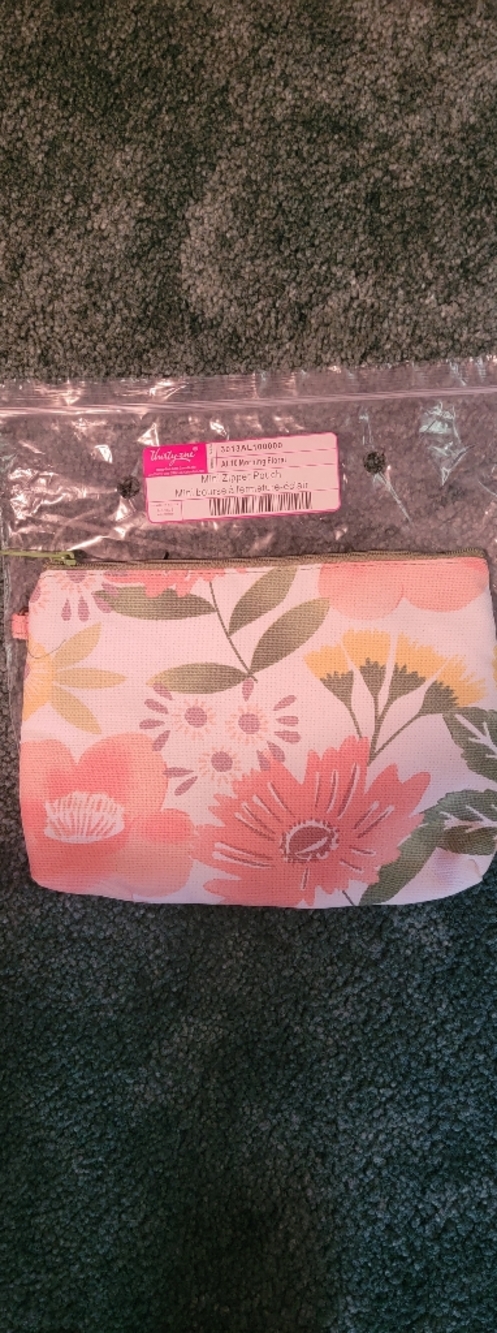 thirty-one Floral Cosmetic Bag in Pink, Green, Yellow, White